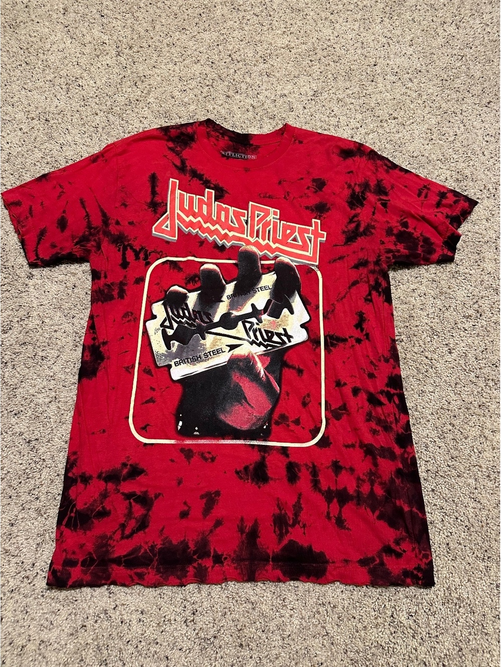 Judas Priest British Steel Tie-Dye Graphic T-Shirt XL